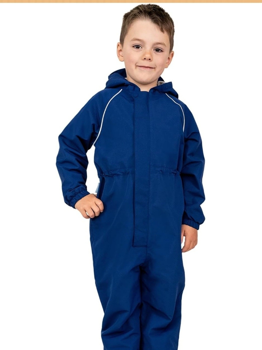 Jan & Jul Kids Waterproof Hooded Rainsuit - Blue